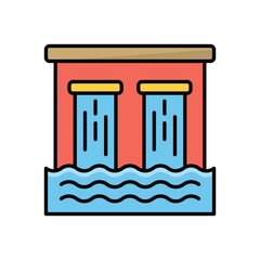 Dam vector icon