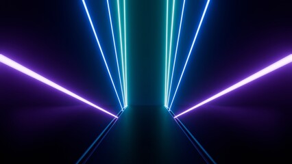 Abstract neon color lights background