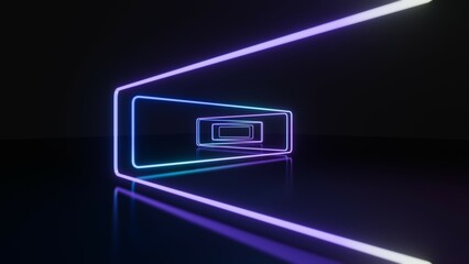 Abstract neon color frames background