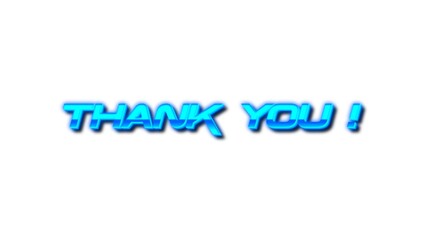 3D Thank you Greeting card poster 