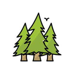Forest vector icon