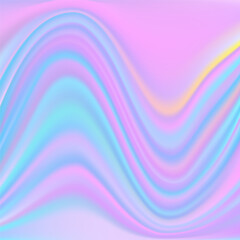 Rainbow trendy background with color waves illustration