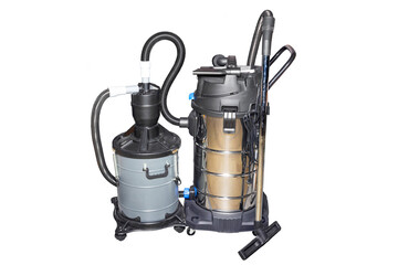 Industrial vacuum cleaner combined with cyclone filter.