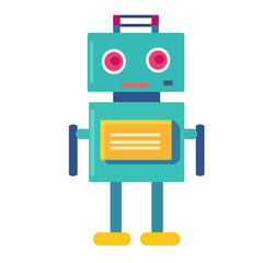 Cute Robot Cartoon illustration