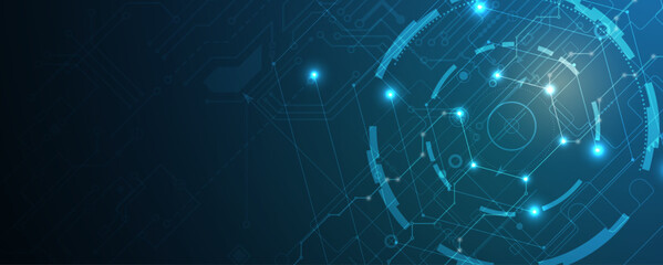 Abstract Computer technology background. network visual connection. Vector art.