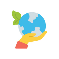 Save Earth vector icon
