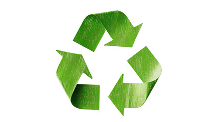 Obraz premium Recycling symbol on transparent background