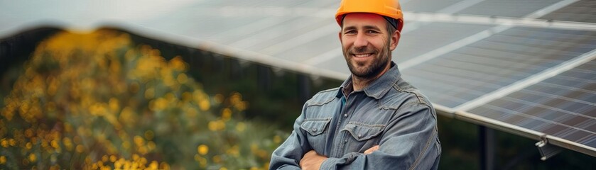 World Environment Day Solar Panel Farm Focus on a large field of solar panels