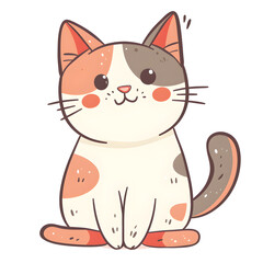 Obraz premium a cartoon of a cat