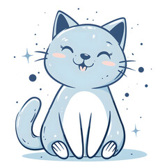a cartoon of a cat