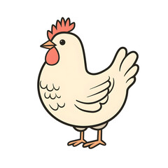Fototapeta premium a cartoon of hen.