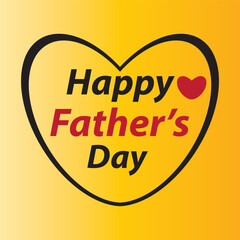 Happy Father's day vector design art and EPS file.