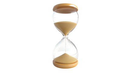 Hourglass on a transparent background