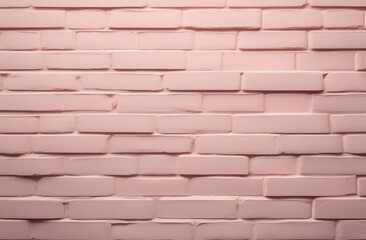 Obraz premium Pastel pink brick wall textured background