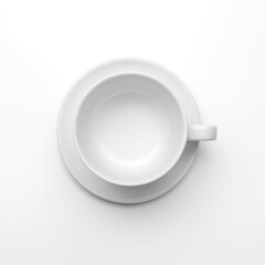 white cup on white