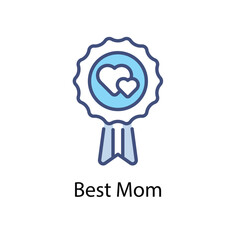 Best Mom vector icon 