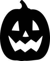 Halloween pumpkin silhouette vector.
Jack o lantern pumpkin for halloween silhouette.
