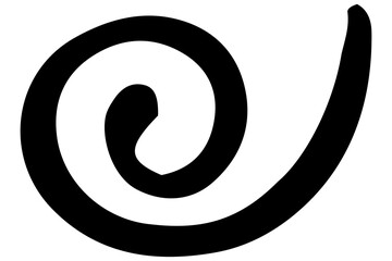 Swirl line doodle element design