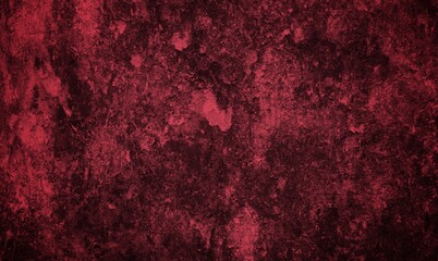 Abstract red cement wall texture and background. Red gradient background. Rich red texture. Abstract red background. Red abstract blurred gradient background
