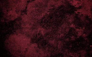 Abstract red cement wall texture and background. Red gradient background. Rich red texture. Abstract red background. Red abstract blurred gradient background