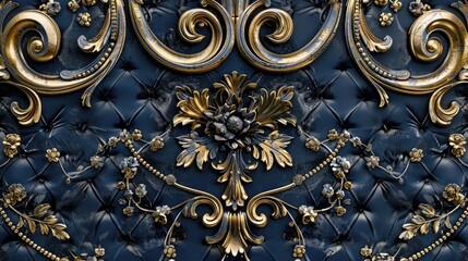 Ornate and sophisticated luxury design incorporating vintage baroque and rococo elements Suitable for cover fabric textile and wrapping paper