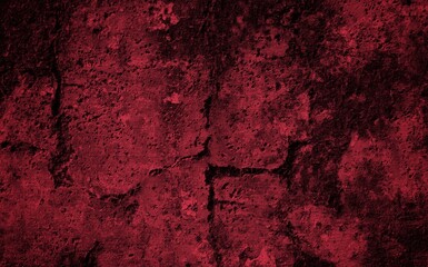 Abstract red cement wall texture and background. Red gradient background. Rich red texture. Abstract red background. Red abstract blurred gradient background