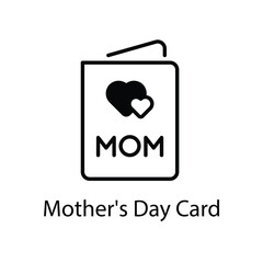 Mother's Day Card vector icon