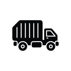 Garbage Truck vector icon
