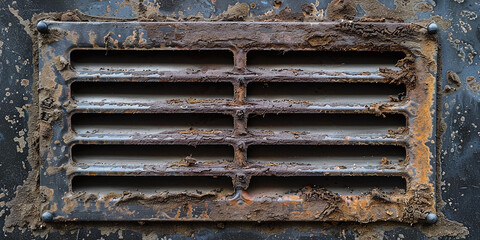 Needs repair Air conditioner vent is very dirty.