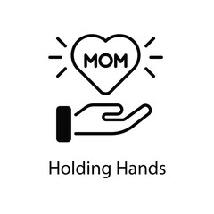 Holding Hands vector icon