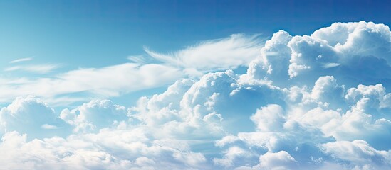 sky and clouds background. Creative banner. Copyspace image