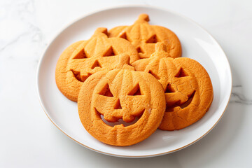 cookies on a white plate