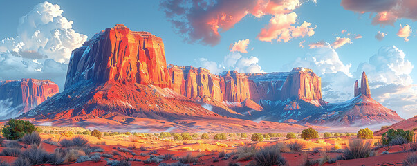 Hunts Mesa Navajo Nation Tribal Park in Arizona landscape for the landing page of a tourism website