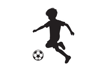 Children's soccer artwork.