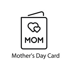 Mother's Day Card vector icon