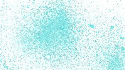 Cyan stain rusty metal texture old terrazzo surface isolated overlay decorative vintage vector background.