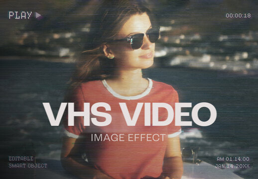 Retro VHS Video Image Effect