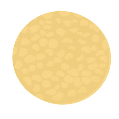 Porous sponges for removing makeup. Vector stock illustration. Isolated on a white background.