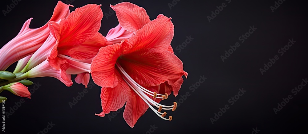 Aufkleber the colorful amaryllis. creative banner. copyspace image
