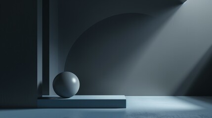 Photo blends light and shadow for depth effect, Ai Generated