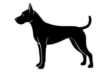 Dog silhouette vector illustration