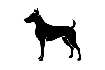 Dog silhouette vector illustration