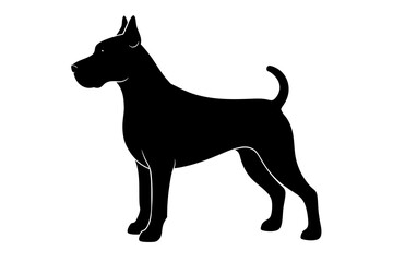 Dog silhouette vector illustration