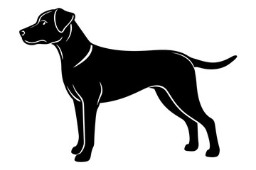 Dog silhouette vector illustration