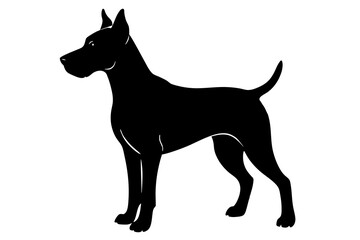 Dog silhouette vector illustration