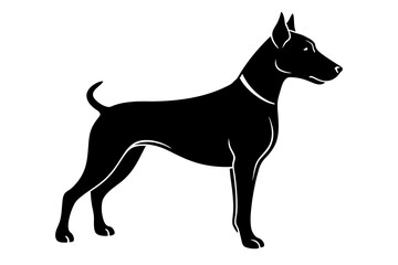 Dog silhouette vector illustration