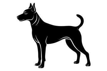 Dog silhouette vector illustration