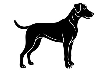 Dog silhouette vector illustration