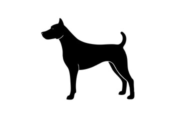Dog silhouette vector illustration