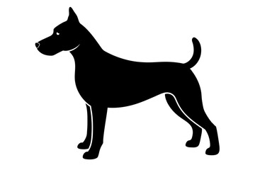 Dog silhouette vector illustration